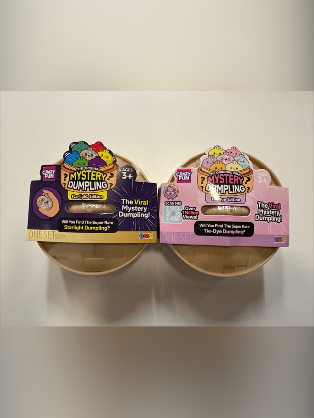 2-Pack Crazy Fun Mystery Dumpling Starlight + Tie-Dye Edition NEW Sealed 🥟✨
